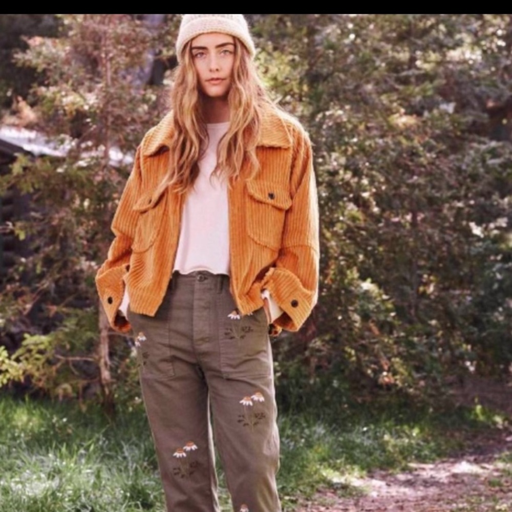 THE GREAT. The Boxy Zip Jacket - Marigold size 1